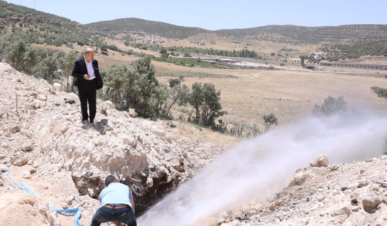 Mardin’i rahatlatacak hattan içmesuyu verilmeye başlandı