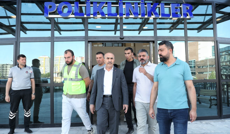 Vali Demirtaş, Eğitim ve Araştırma Hastanesi ek hizmet binasını inceledi