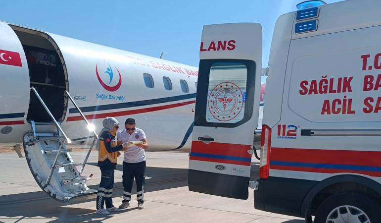 Mardin’den ambulans uçak Gülistan bebek için havalandı