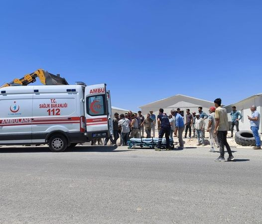 Mardin’de şantiyede akıma kapılan iş makinesi operatörü ağır yaralandı