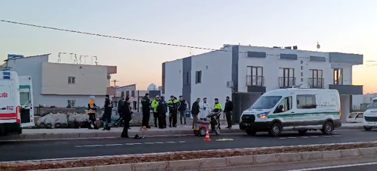 Kızıltepe Çevre yolunda tırın çarptığı genç, can verdi