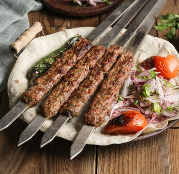 Shish,Kebab,Or,Kebap.,Delicious,Adana,Kebab.