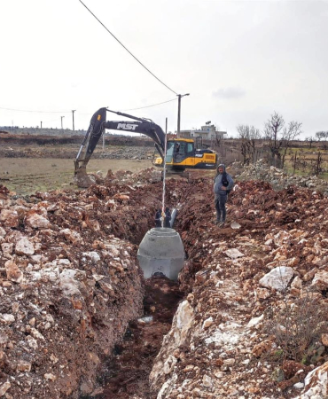 Bahçebaşı Mahallesine Kanalizasyon Hattı Döşendi
