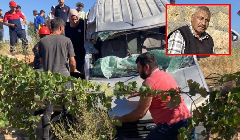 Mardin’de kamyonet, beton direk yüklü vinçe çarptı: 1 ölü