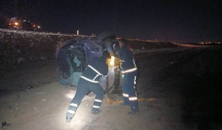 Mardin’de kontrolden çıkana araç tarlaya yuvarlandı: 1 yaralı