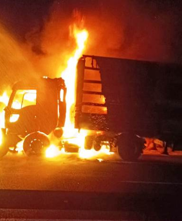 tır yangın