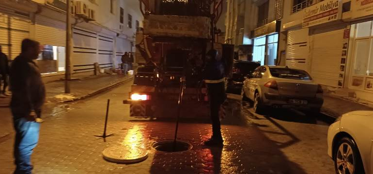 MARSU, gece boyunca yağış mesaisini sürdürdü