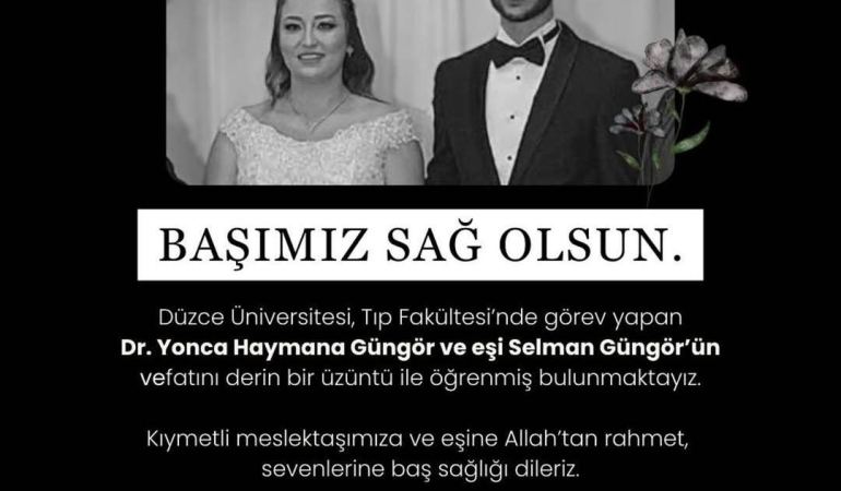 Dr. Yonca Haymana ve Eşi Selman Güngör Yaşamını Yitirdi