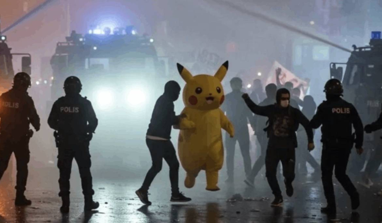 Pikachu Polisten Kaçarsa