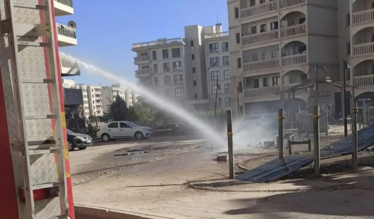 Mardin’de çocuk oyun parkı ateşe verildi