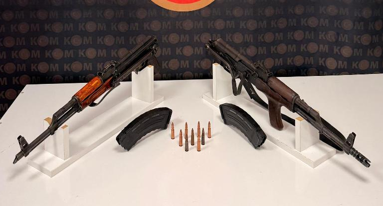 Kızıltepe’de durdurulan araçta uzun namlulu silahlar ele geçirildi